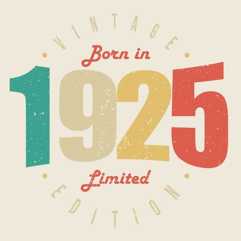 1925 Vintage Anniversaire Rétro Cadeau 1925