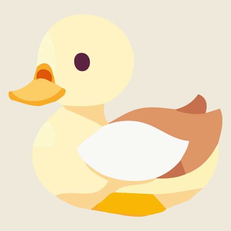 Bébé canard à bec en jaune