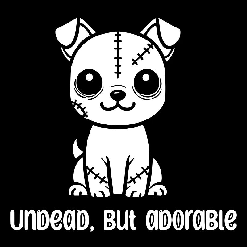 Zombie Puppy - Undead but adorable design