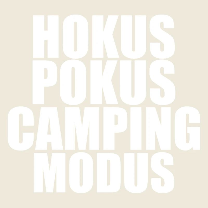 hokus pokus camping modus Camper Bekleidung