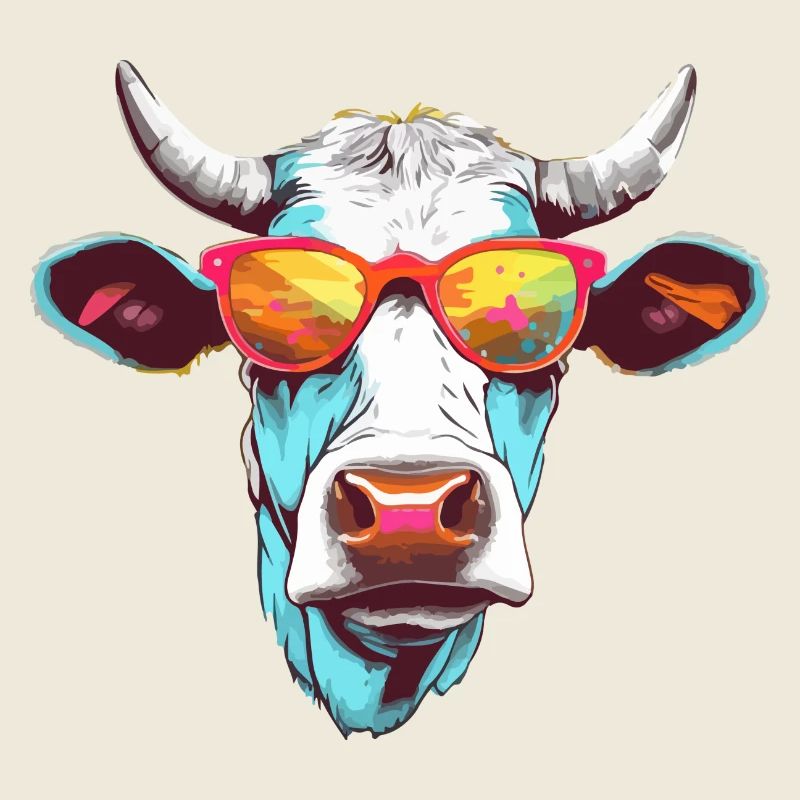 Mima la vache à lunettes