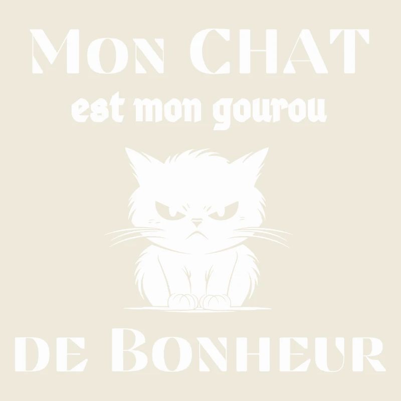 Mon Chat est mon Gourou de Bonheur