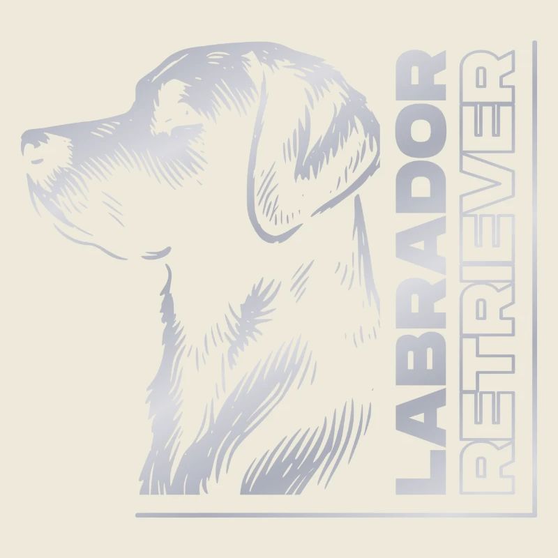 Labrador Drawing Head Silver