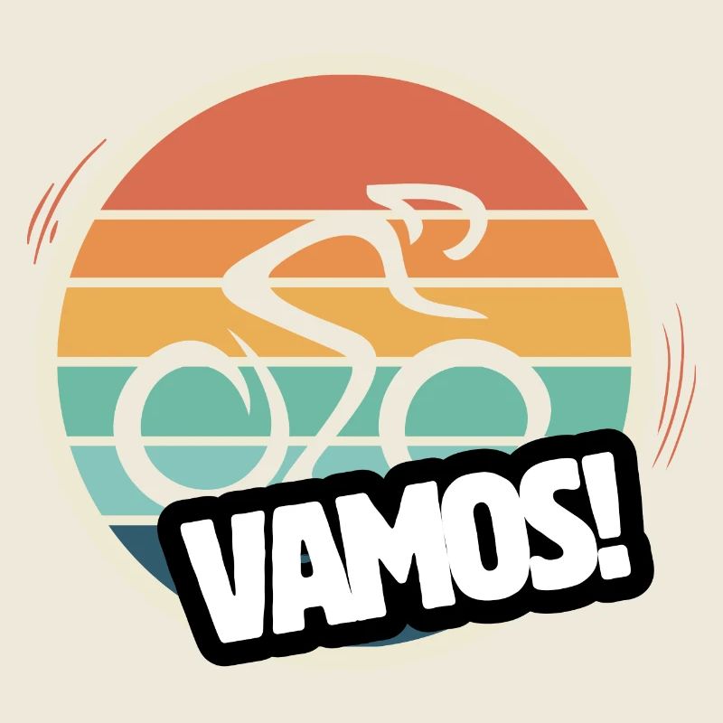 Vamos cyclisme sur route rétro