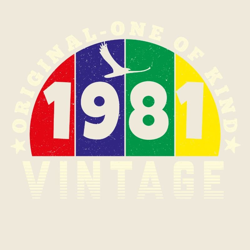 Vintage 1981 Retro - Bursdag