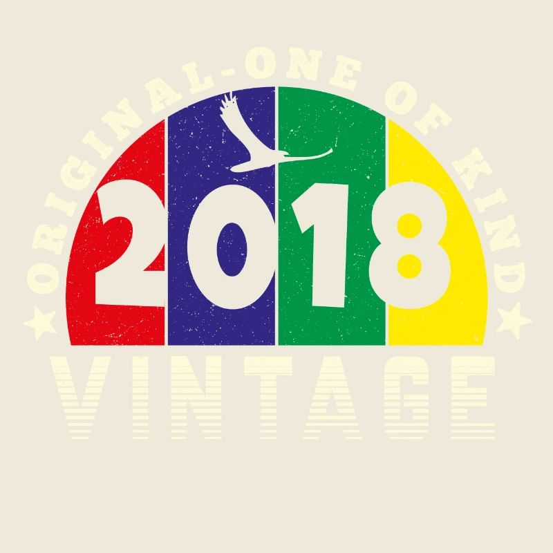 Vintage 2018 Retro - Bursdag