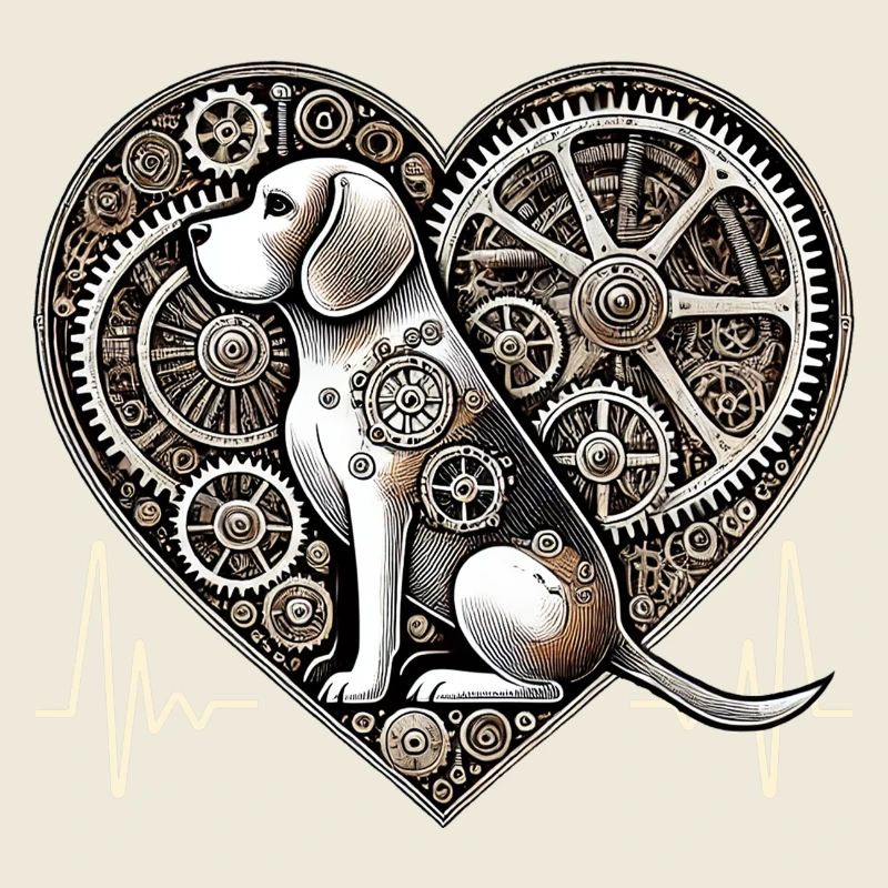 Beagle Herzschlag Steampunk