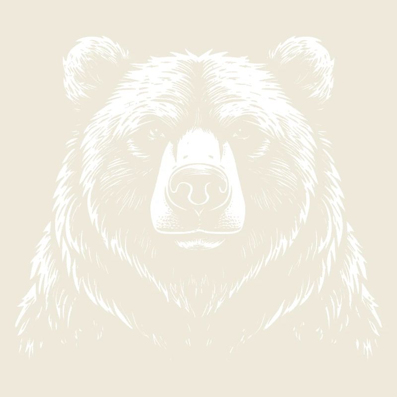 Realistisches Braunbären-Illustrationsdesign