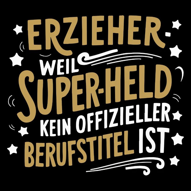 Erzieher-Superheld Dank Anerkennung Präsent