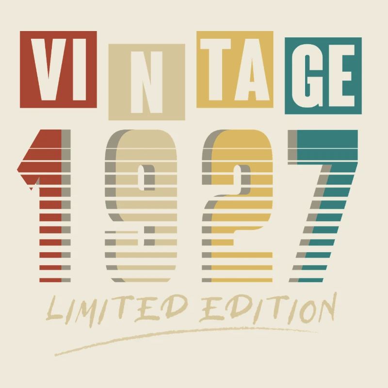 1927 Vintage 1927 born in 1927 Birthday. Year 2