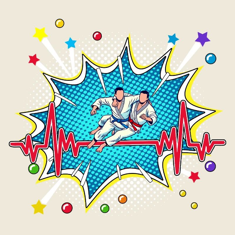 Lama Pop Art Comic Retro Herzschlag