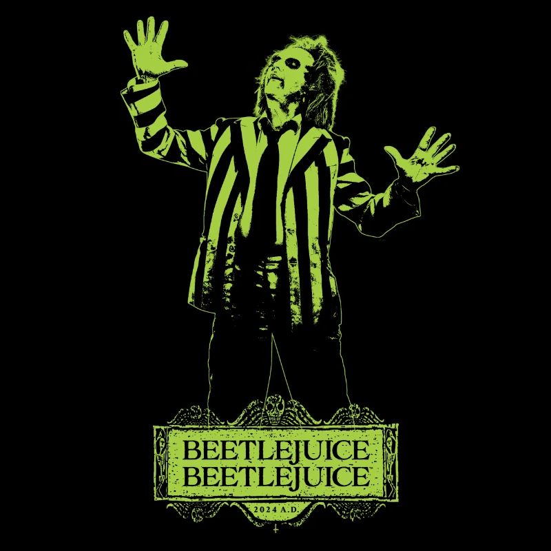 Beetlejuice 2 Betelgeuse Vert Et Noir Design
