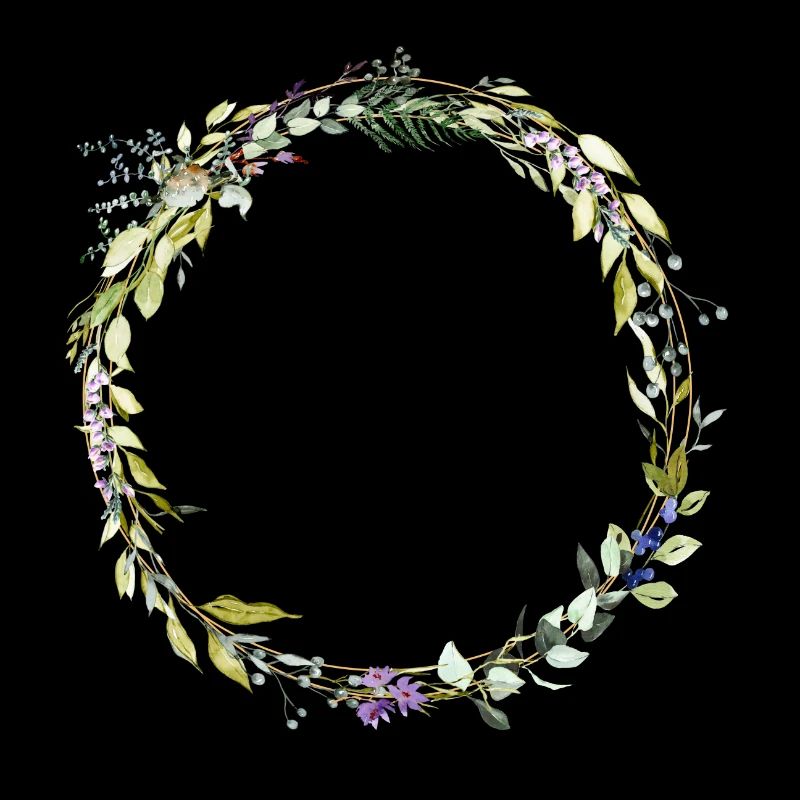 Eucalyptus wreath, minimal, customizable