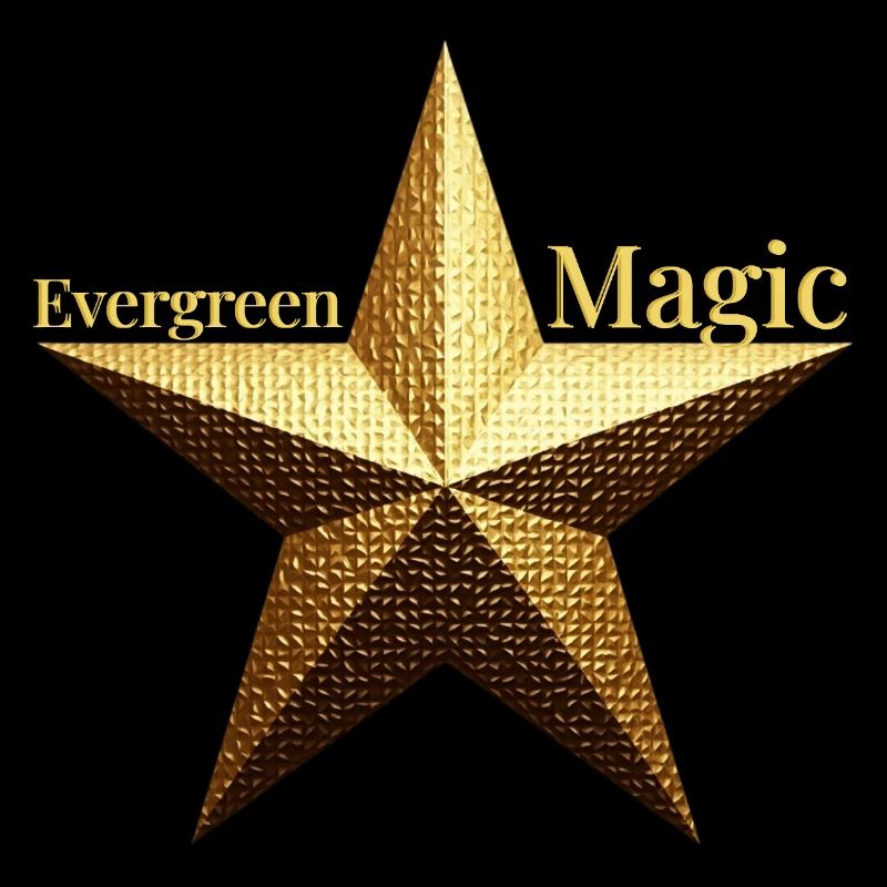 Evergreen Magic - Design de poinsettia doré