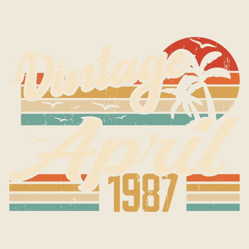 April 1987 Geburtstag Vintage Geschenkidee 1987