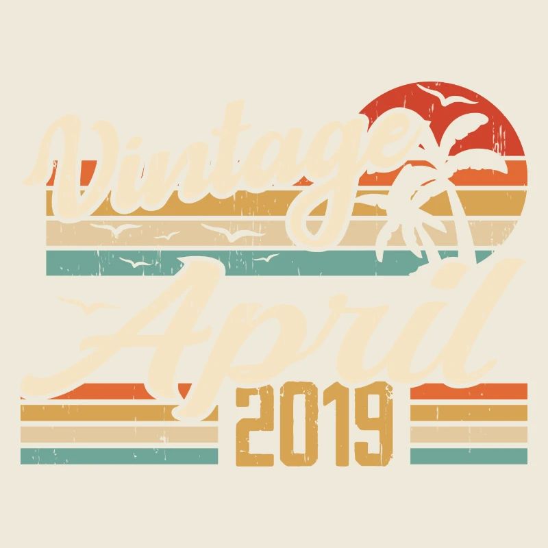 April 2019 Geburtstag Vintage Geschenkidee 2019