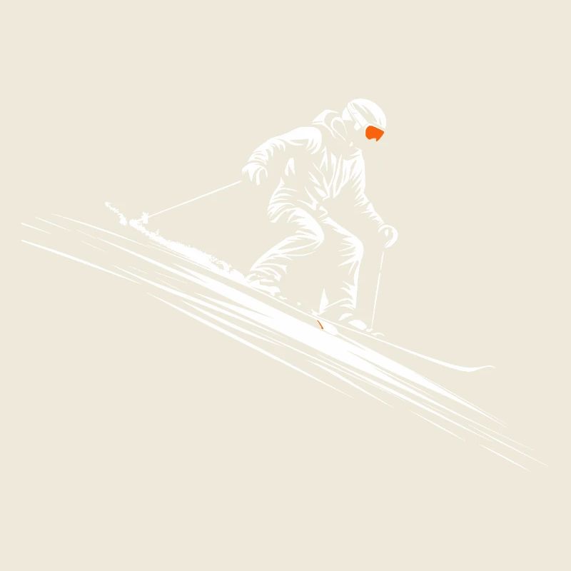 Ski Skiing Winter sports vintage