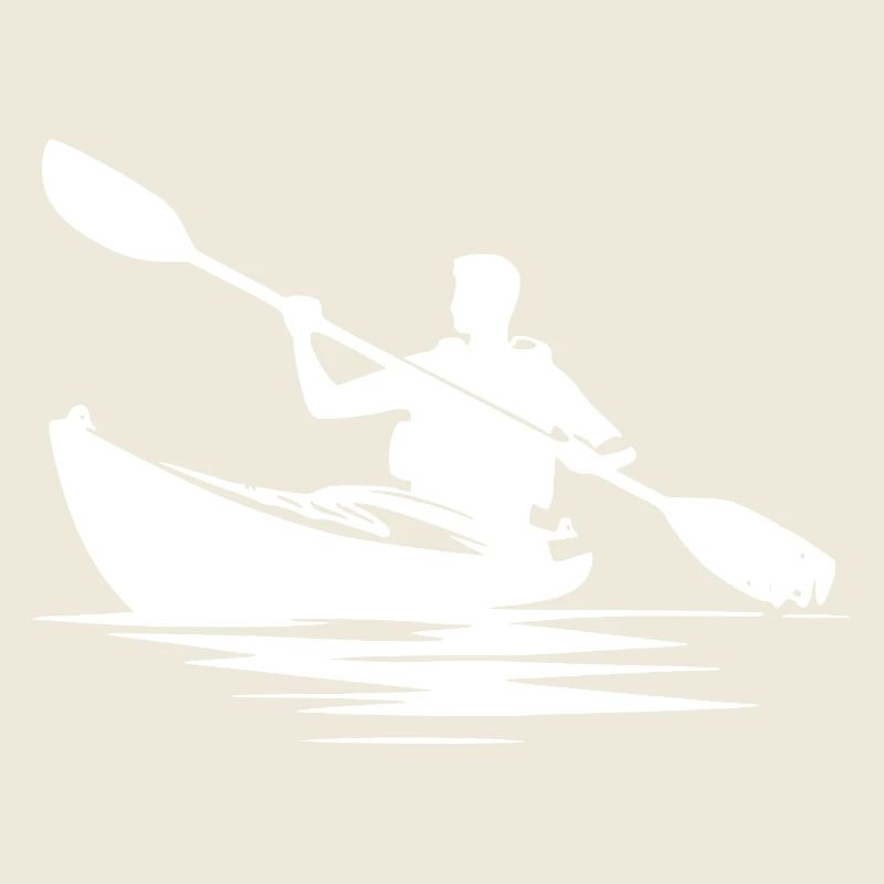 Small manoeuvrable kayak boat for large kayak tours