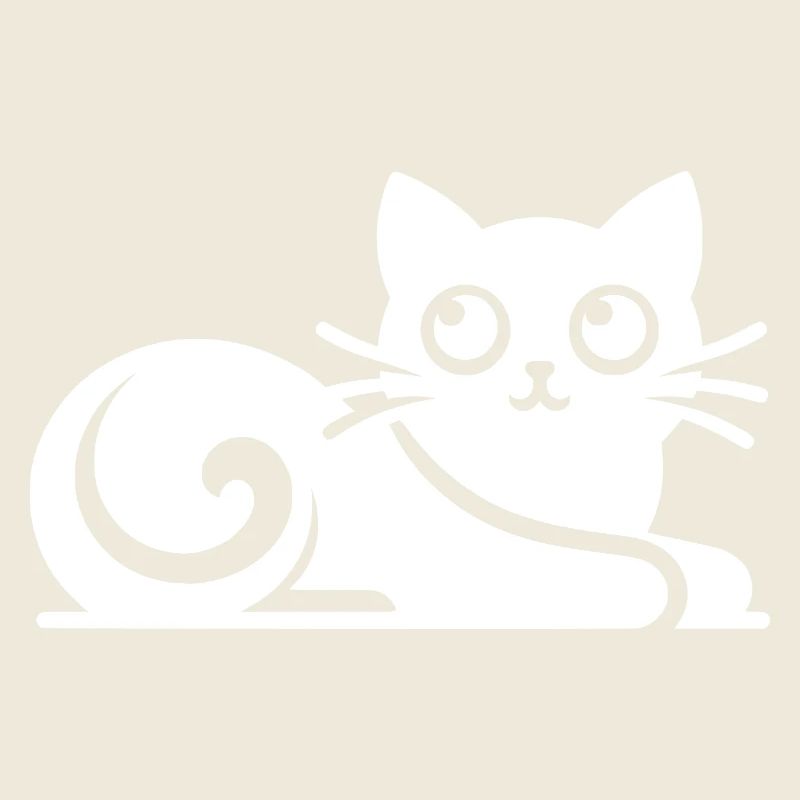 Dessin de chats abstraits mignons