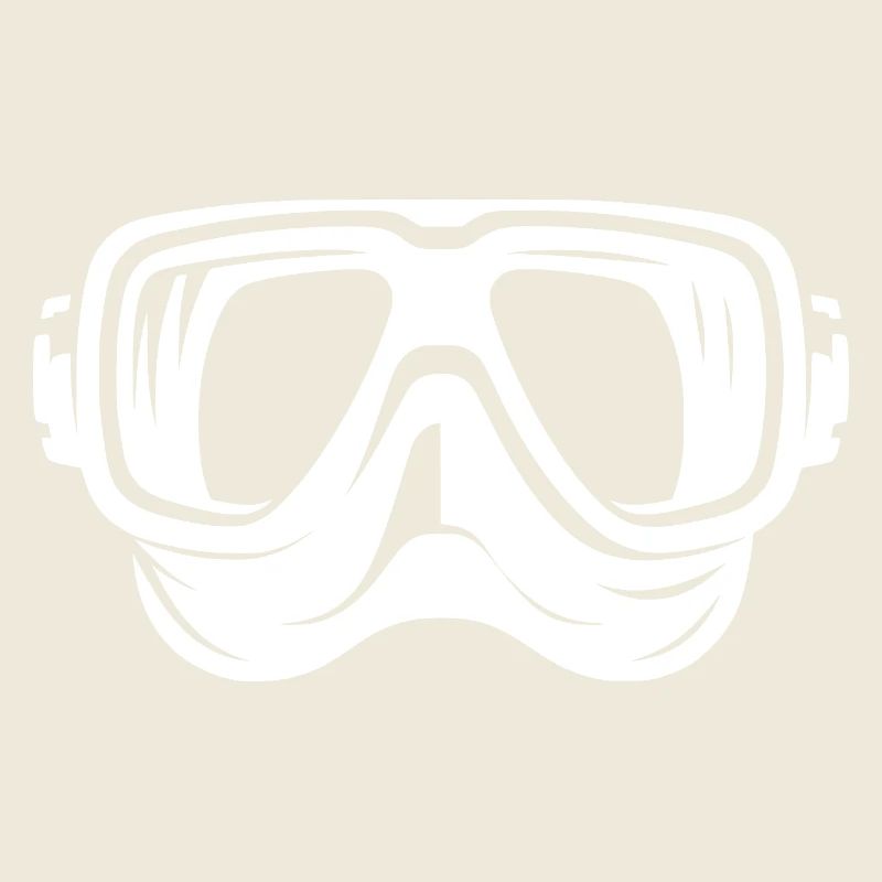 Style de logo de lunettes de plongée simples