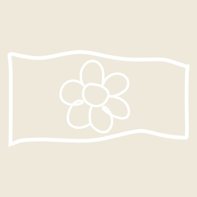 Fleur Drapeau Symbole Forme Nature