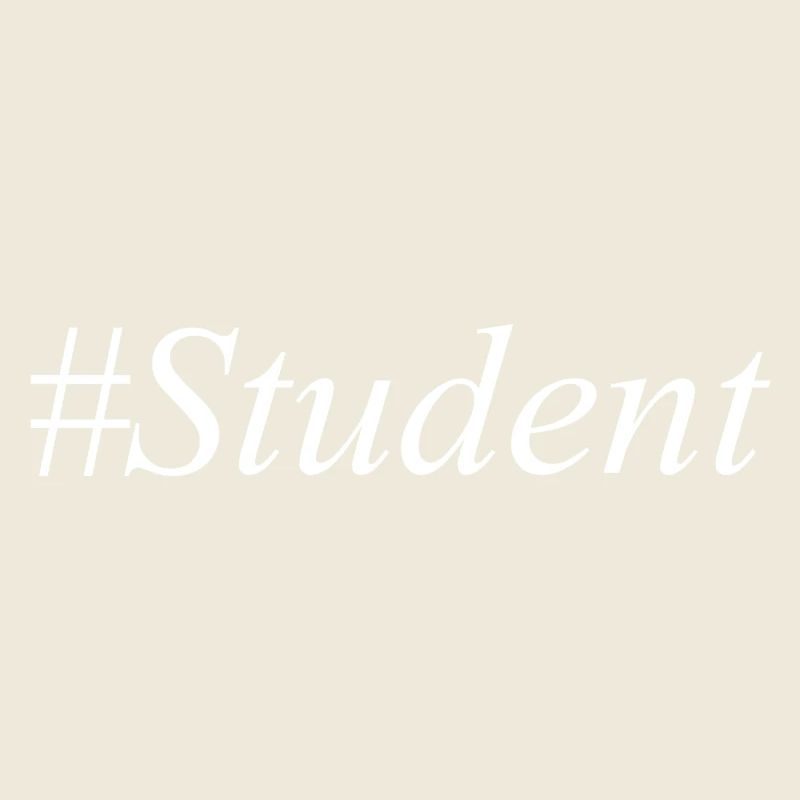 #Student Logo White