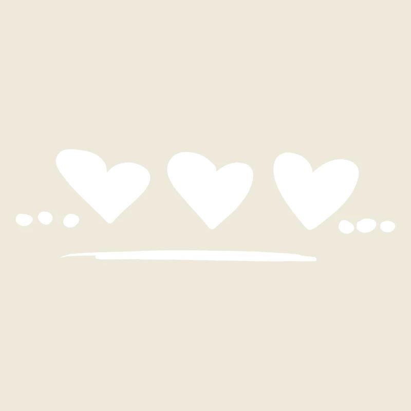 Point de symbole d’amour de cœur à trois cœurs