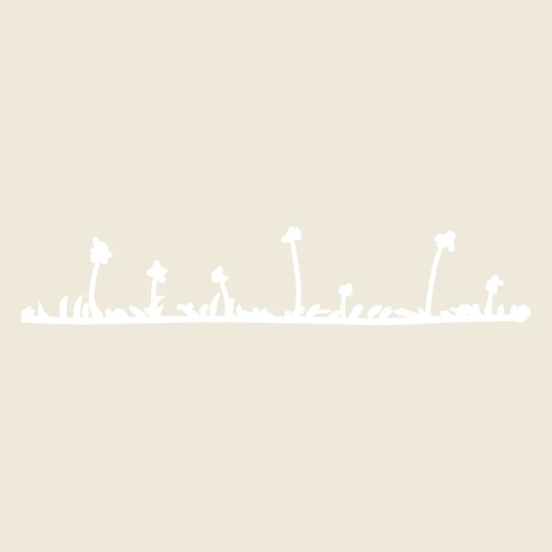 Plante de ligne d’herbe à fleurs