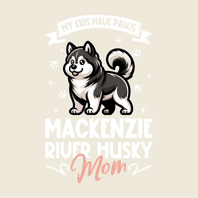 Maman husky du fleuve Mackenzie