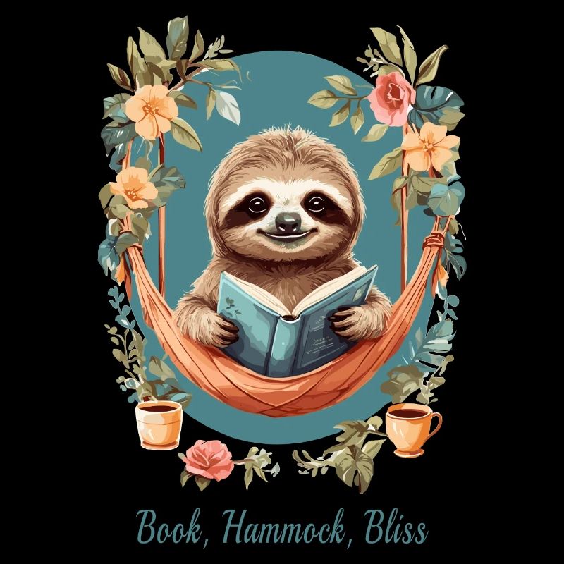 Buch, Hängematte, Glückseligkeit