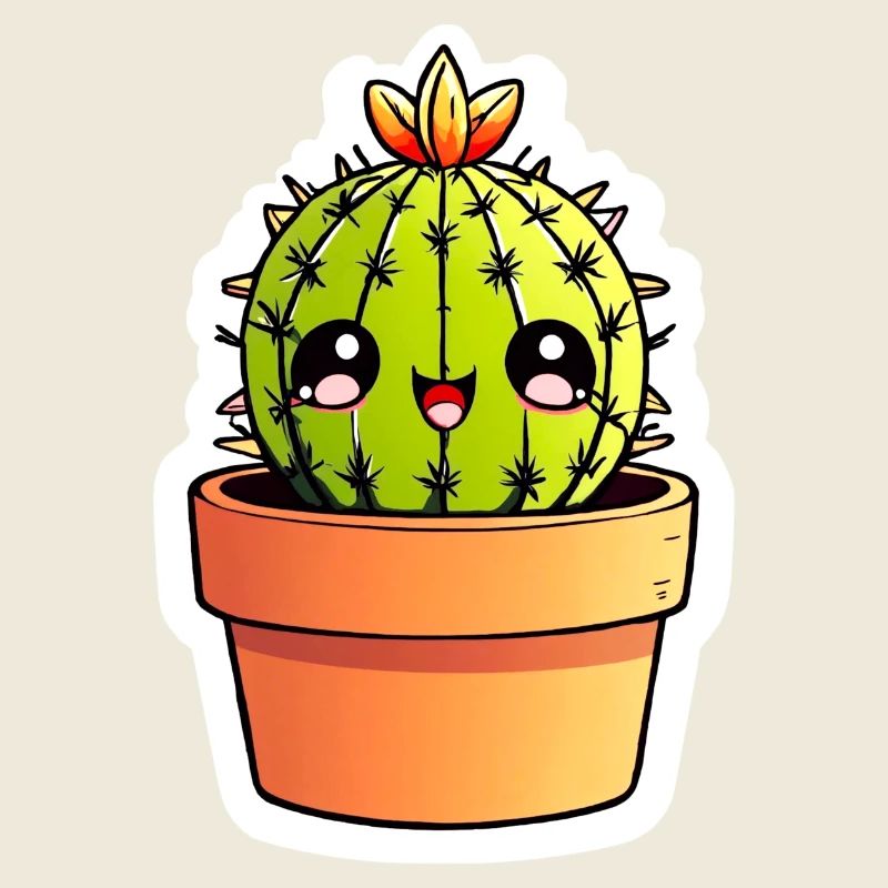 Cactus Cactus Kawaii sticker