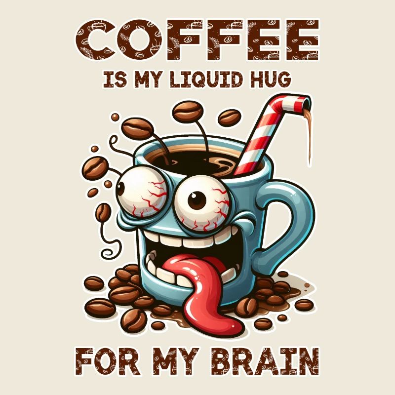 Le café est mon câlin liquide pour mon cerveau