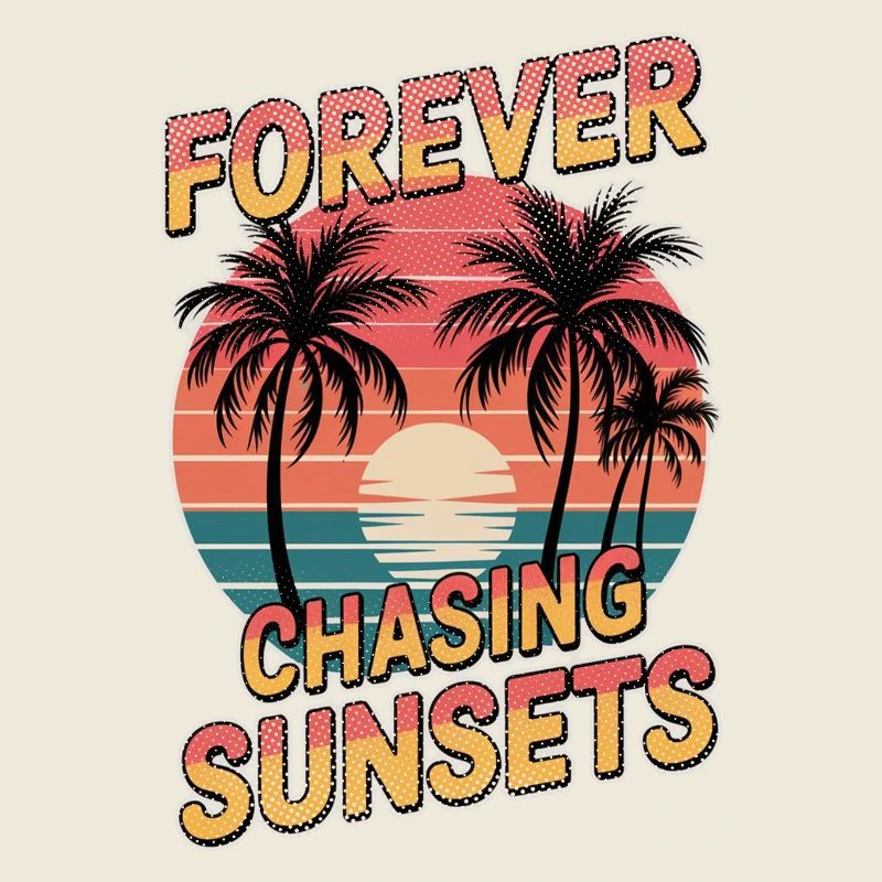 Sonnenuntergang - Palmen Urlaub
