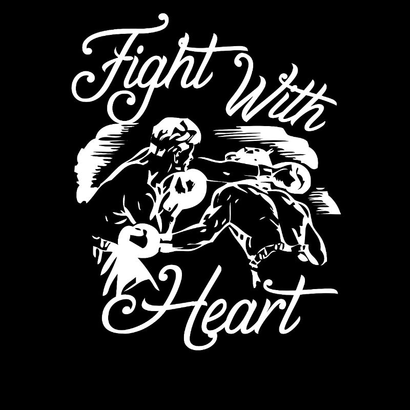Fight with Heart blanc