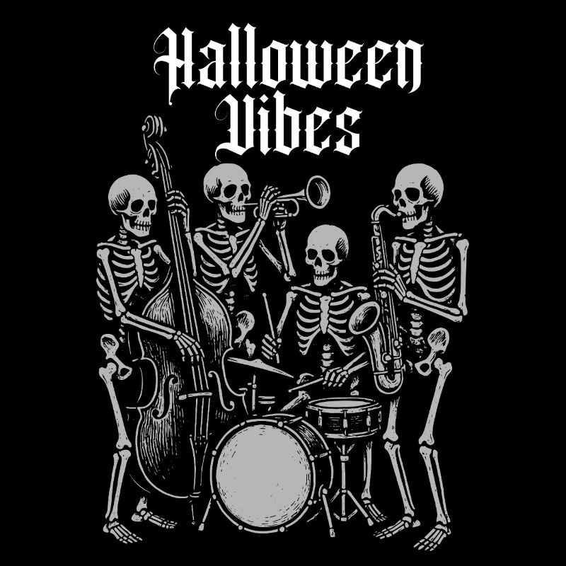Halloween Vibes Party Skelett Band