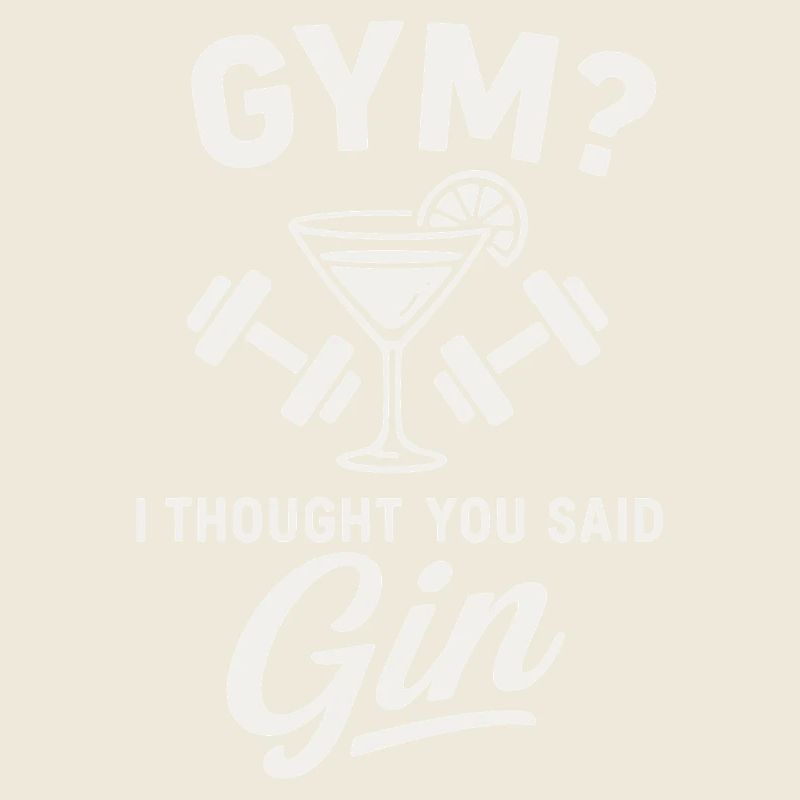 Gym or gin ?