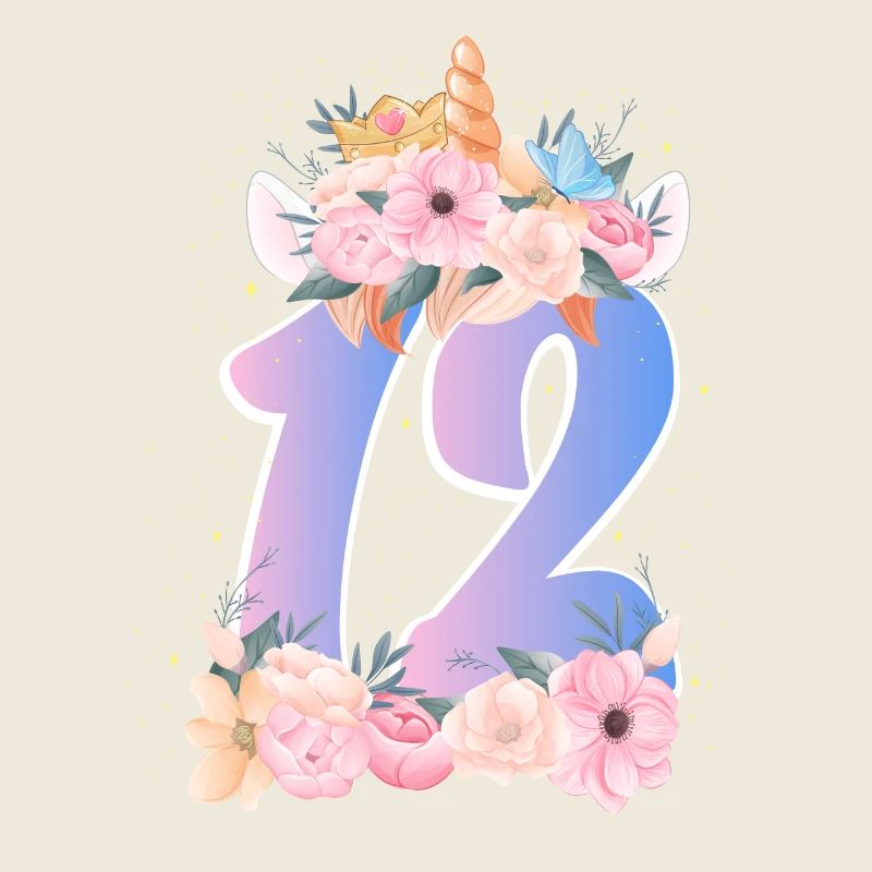 12 Couronne de licorne Mignon Bouquet de Fleurs 12.