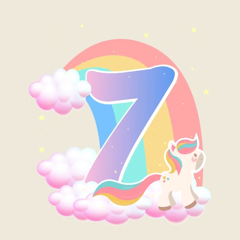 7 Unicorn Rainbow Clouds Little Pony 7.