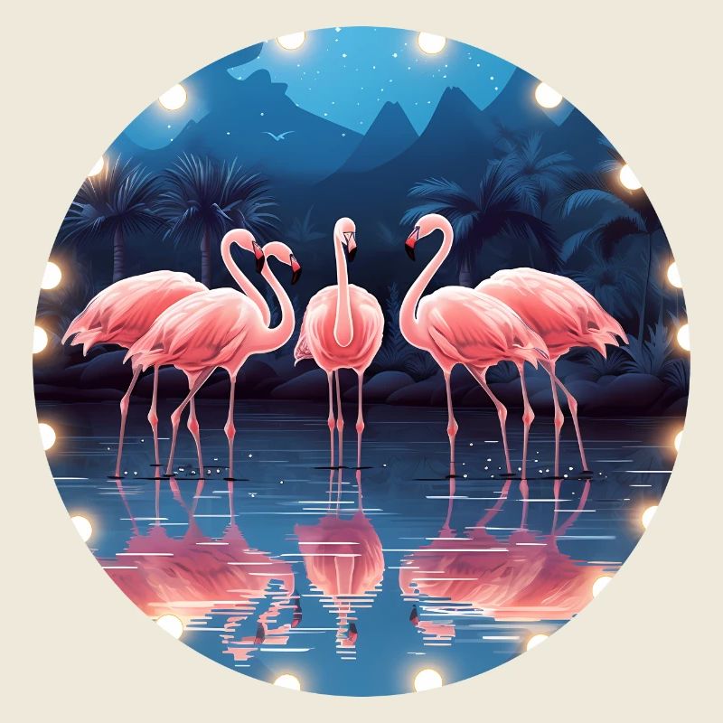 Flamingo Flock Tropical, Liebe Flamingos
