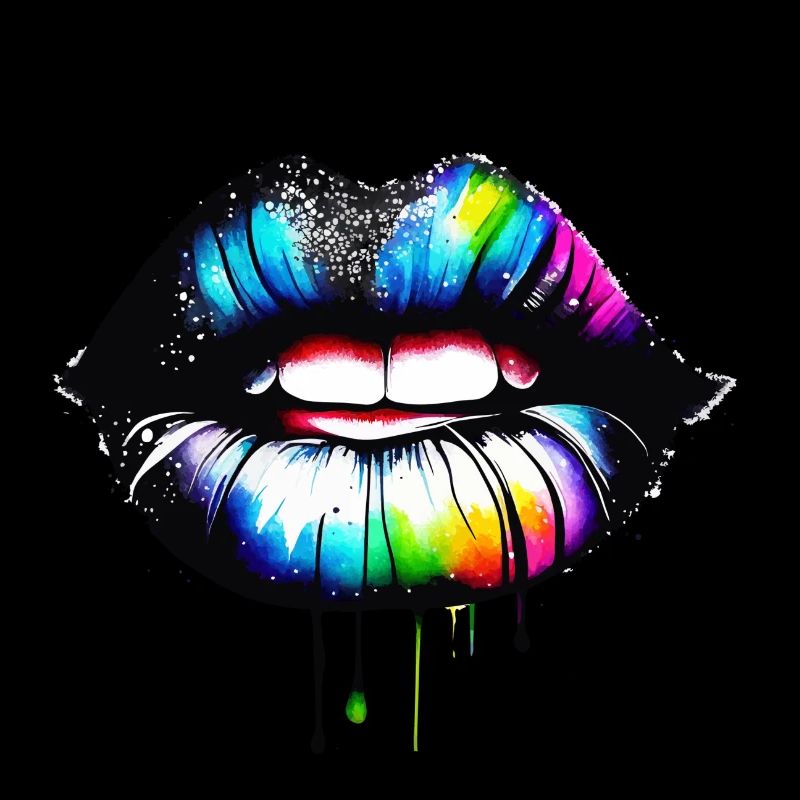 lips colorful