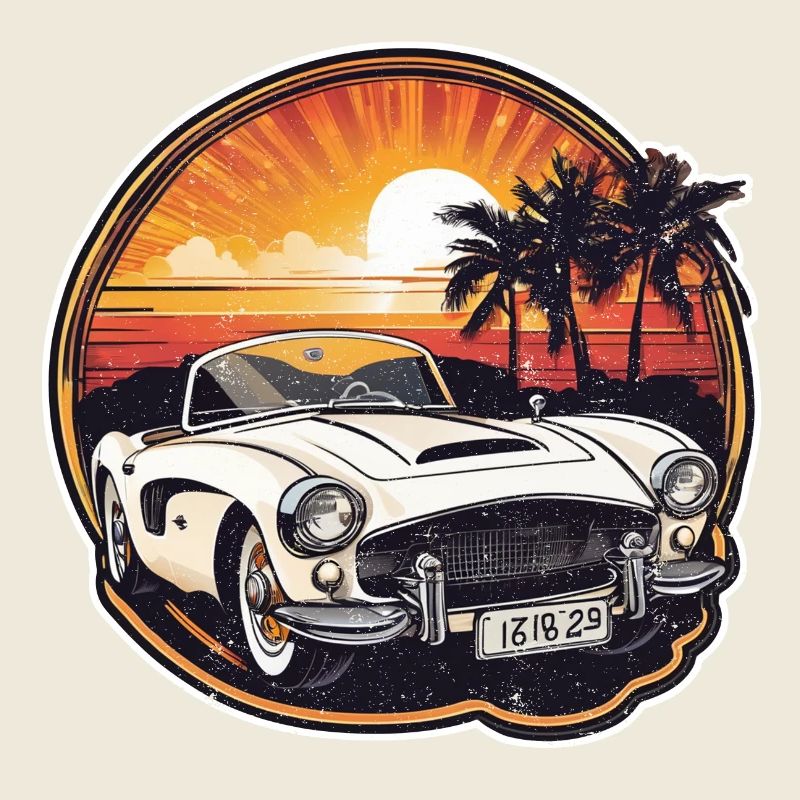 Oldtimer Sonnenuntergang
