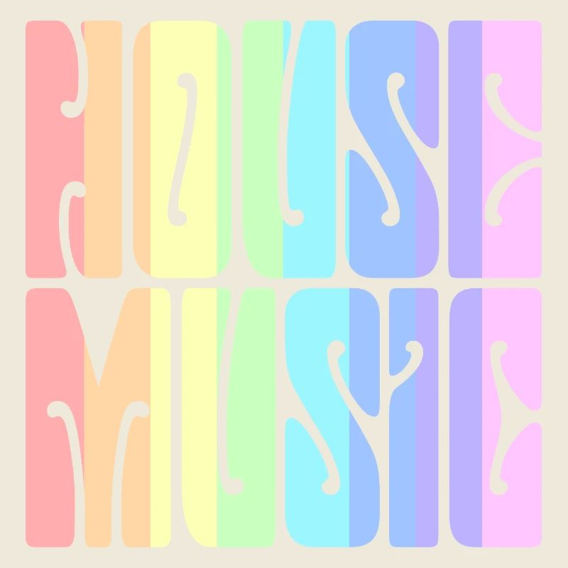 House Music - Arc-en-ciel pastel