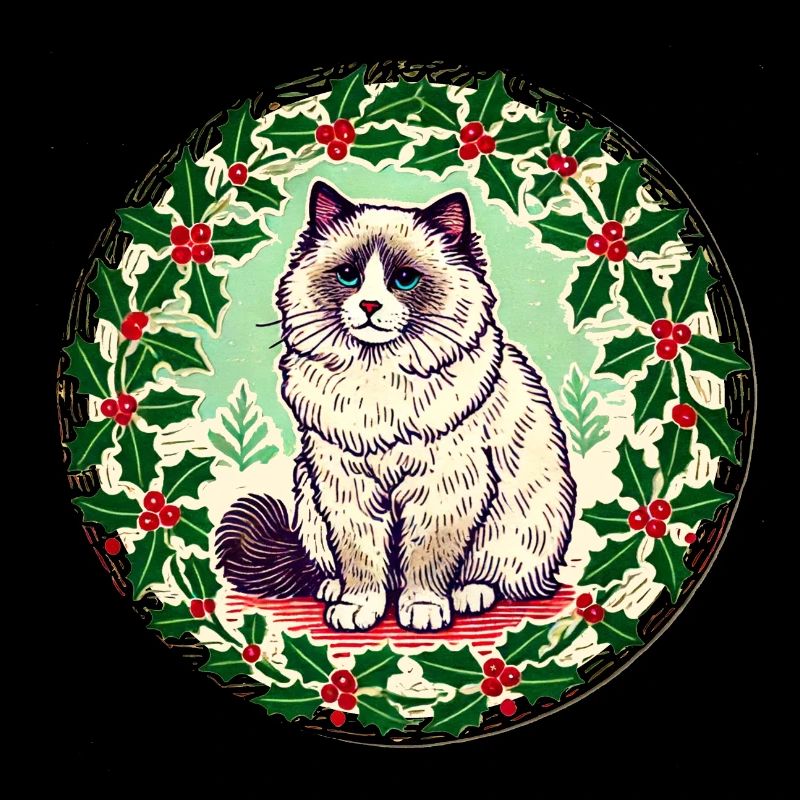 Ragdoll Chat Noël