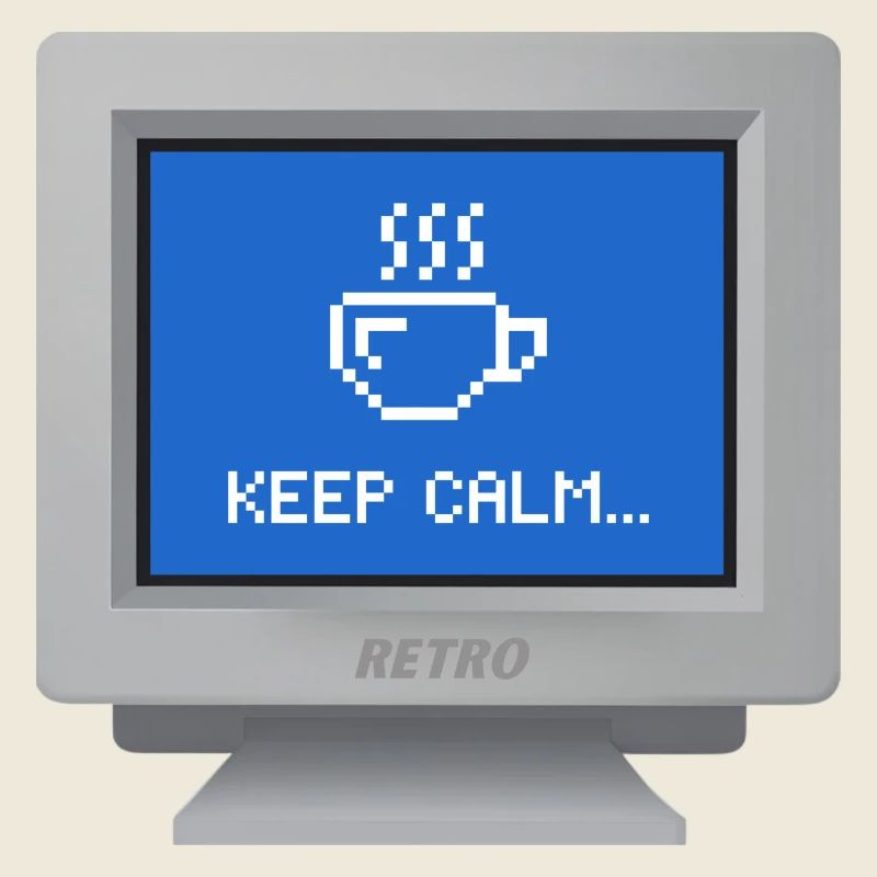 CRT "Keep Calm" Hintergrundbild