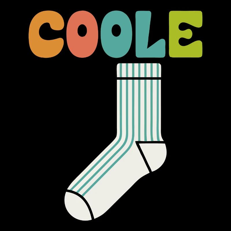 Cool sock - fun motivational design