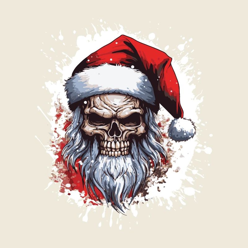 Weihnachtsmann Totenkopf