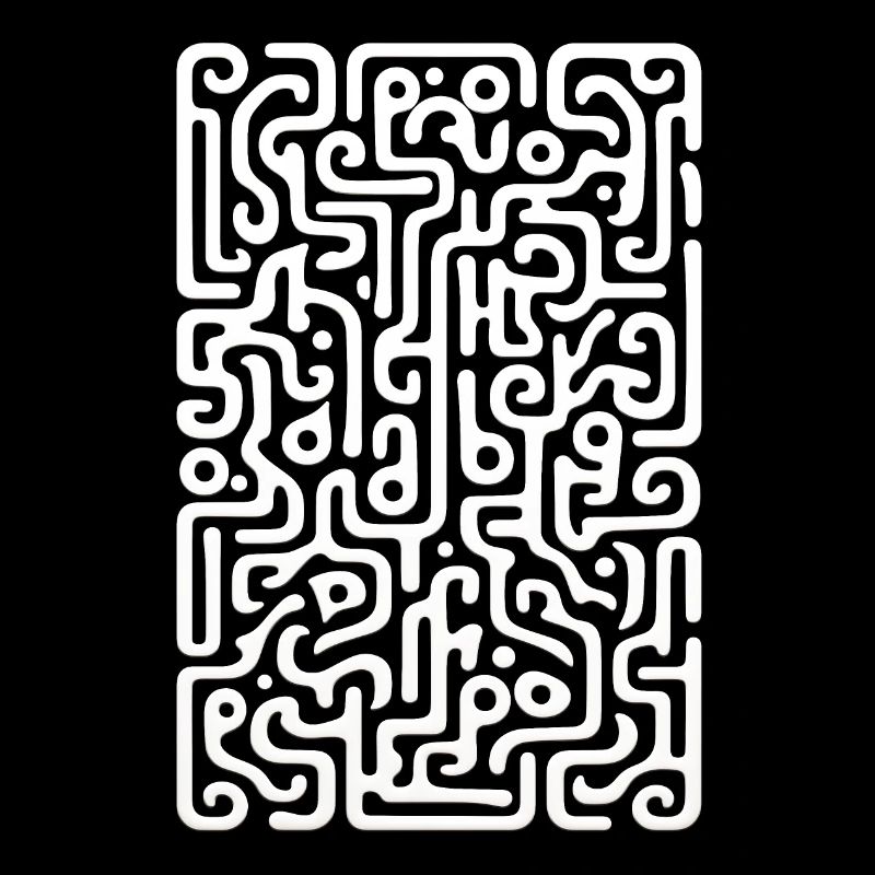 Abstract Pattern | Organic Labyrinth Style