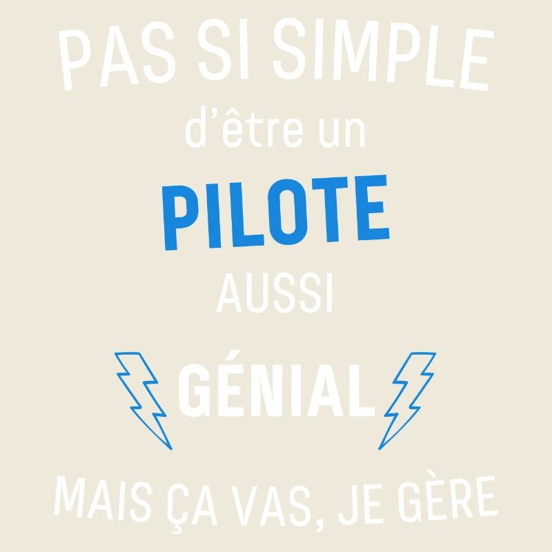T-shirt Pilote Génial