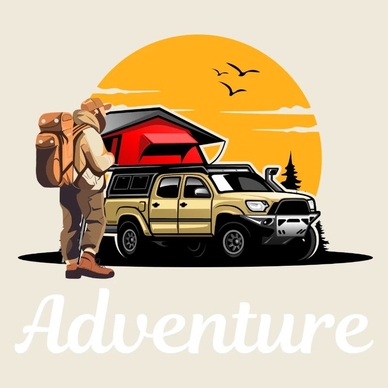 Road trip de camping sur un sentier d’aventure