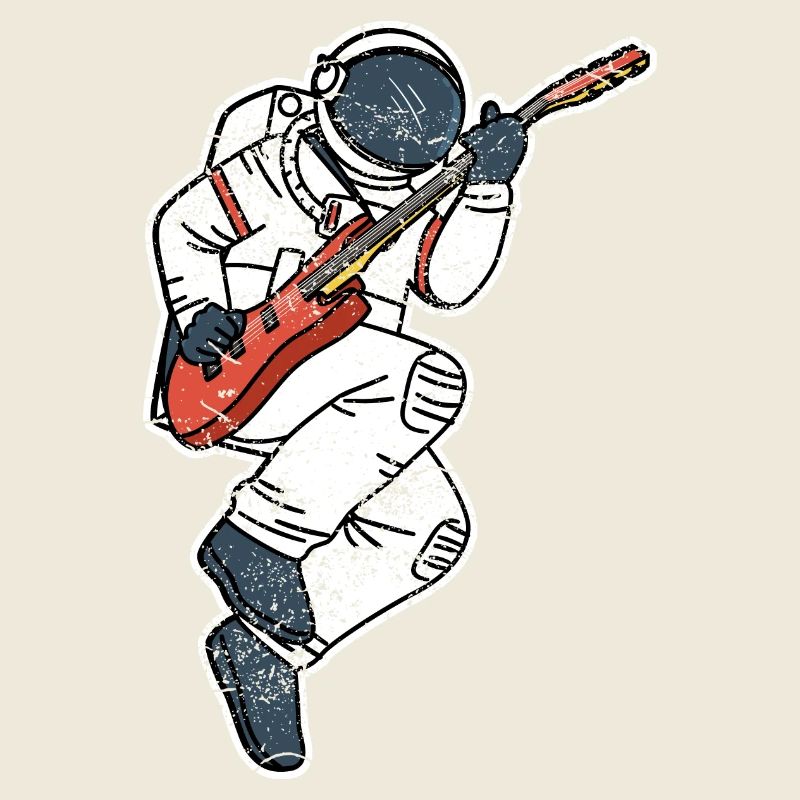 ASTRONAUT E-guitare drôle espace cadeau